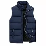 Hsternexy Herrenwesten Sportlich Elegant, Herren Steppweste Weste mit Reißverschluss Taschen Leichte Winddichte Laufweste Softshell Weste für Herren Vest Gilet Ärmellose Jacke