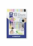 STAEDTLER Textmarker triplus, ergonomischer Dreikantschaft, Linienbreite 1-4 mm, sekundenschnell trocken, PP-Schaft garantiert lange Lebensdauer, 10 Textmarker im Kartonetui, 362 C10