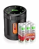 EBL Wiederaufladbare Lithium Akkus AA mit Ladegerät, 8 Stück 1.5v Super Ⅲ 3600mWh AA Batterien, Universal Akku Ladegerät für Wiederaufladbare AA/AAA Akku, NI-MH und NI-Cd Akkus