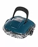 WINNY POOL CLEANER Winny 200 MAX Poolroboter Akku Kabellos Poolsauger Roboter mit 180μm Filtration 100 Min Automatische Parken Poolreiniger für Flachem Boden Aufstellpools bis 80 m²-Dunkelblau