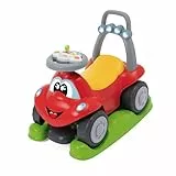 Chicco Ride-Along Billy Quattro, Mitfahrendes Kinderauto, 4in1 Spielmodi, Schaukelfunktion, erste Schritte und Mitfahren, elektronisches Lenkradmodul mit Lichtern und Geräuschen, 9-36 Monate