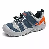 Mishansha Sportschuhe für Jungen Mädchen Atmungsaktiv Mesh Trekkingschuhe für Outdoor Alltag Blau 37EU