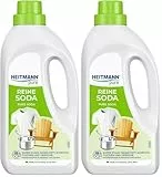HEITMANN pure Reine Soda | Vielseitiger Reiniger für Fett, Schmutz, Flecken & Gerüche | Natürlich & umweltfreundlich | Für Haushalt & Garten | 1 L (Packung mit 2)