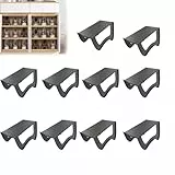 YRHome 20x rutschfest Schuhregale Schuhschlitze Organizer für Schrank Schuhhalter Stapelbar Schuhorganizer Doppelschicht Schuhe Aufbewahrung Schrank 25x14,5x14cm Schuhstapler Grau