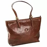 The Bridge 04903501 Damen Henkeltaschen 32x27x10 cm (B x H x T), Braun (14 14)