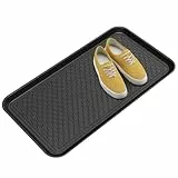 Björn&Schiller​ Schuhablage 38x75,5 cm, Schuhabtropfschale mit 3 cm Rand, Schuhmatte, Wasserfestes Schuhtablett, Schuhwanne für Flur und Innenräume, Abtropfmatte und Auffangschale aus PP