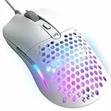 Glorious Model O Eternal ultraleichte RGB-Gaming-Maus – Kabelgebunden – nur 55 g – benutzerdef. RGB-Lichter – 6 programmierbare Tasten – symm. Design – optischer Sensor mit 12 K DPI – PC/Mac – Schwarz