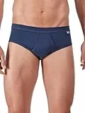 HUBER Herren Huber Herren mit Eingriff Slip, Blau (Marine 0386), XL EU