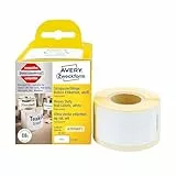 AVERY Zweckform A1976411 Dymo LabelWriter wetterfeste Etiketten kompatibel zu 1976411 (25x54mm, 1 Rolle|160 Kunststoff Aufkleber, selbstklebend, für LW Dymo Etikettendrucker, Beschriftungsgerät)