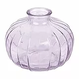 Talking Tables Fliederfarbene Glas-Budvase für Blumen, stilvolle Einzelstiel-Vase für Hochzeits-Tischdeko, Fensterbank, Gartenpartys, Sommeressen, Kamindekor & Geschenke, 8 cm