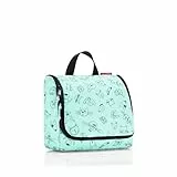 reisenthel toiletbag Kids Cats and Dogs Mint - praktischer Kulturbeutel mit Haken, wasserabweisendes Material