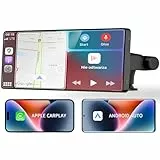 Goaanz 10,26 Zoll Wireless A-pple Car Play Display Auto Display for Android Auto, Autoradio Driveplay Navigationsgeräte mit Siri/Google Assistant