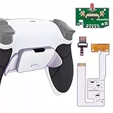 eXtremeRate Konfiguriert Rise V3 Remap Kit für ps5 Controller BDM-030/040/050, Upgrade Board & Gummiert Grips Case Rückgehäuse & Back Paddles Zubehör für ps5-Schwarz Weiß