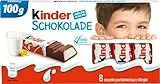 kinder Schokolade – Schokoriegel aus gefüllter Vollmilchschokolade – 1 Packung mit je 8 Einzelriegeln (8 x 12,5 g)