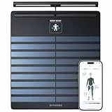 WITHINGS Body Scan - Smart Scale mit Segmentaler Körperzusammensetzungsanalyse, Herzfrequenz, Viszeralfett, Vaskulares Alter, iOS/Android, Schwarz