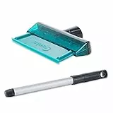 Genius Fensterwischer-Set 2-TLG - Wischer-Set aus Fensterwischer 20cm Breite & Universalstange 32cm glänzende und streifenfreie Sauberkeit an Fenster, Fließen und Autoscheibe A15011 Grün klein
