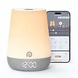 Dreamegg Nite 1 - Kinderwecker White Noise Machine Baby mit 34 Beruhigende Klänge und Weckertöne, App-Steuerung Schlaftrainer mit Nachtlicht, Tageslichtwecker Kinder, Intelligente Steuerung
