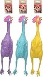 Flamingo Hundespielzeug – Freckles Huhn – Latex – mit Geräusch Größe L – 48,5 cm