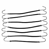 Frcolor Pferdeschwanz Haken Haar Clips Gummibänder Haar Styling Haarband, 20 Stück (schwarz)