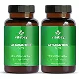 Vitabay Astaxanthin 12 mg hochdosiert – 180 vegane Softgel-Kapseln – laborgeprüft & ohne Zusatzstoffe