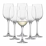 SCHOTT ZWIESEL Weißweinglas Classico (6er-Set), klassische Weingläser für Weißwein, spülmaschinenfeste Tritan-Kristallgläser, Made in Germany (Art.-Nr. 123656)
