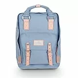 Doughnut MACAROON Rucksack Unisex 16L mit Laptopfach I Studenten-Rucksack funktionell & handgefertigt I ideal als Reise-Rucksack oder leichter City-Rucksack I Daypack (Light Blue)
