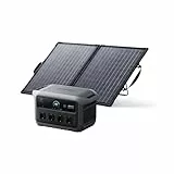 Anker SOLIX C2000 Gen 2 Tragbare Powerstation mit 100W Solarpanel, 2400W (Spitzenleistung 4000W) Solargenerator, Voll in 58 Min, 2048Wh LiFePO₄-Akku, Perfekt für Camping, Stromausfälle und Heim-Backup