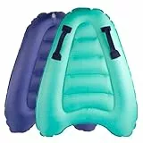 JALEVID Bodyboard Aufblasbar, Tragbares Bodyboard Kinder mit Griffen, Aufblasbares Schwimmbrett, Surfboard Kinder zum Strandsurfen Pool Schwimmen Sommer Wassersport, Aufblasbares 70x60x15cm