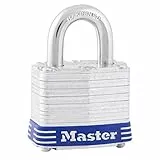 MASTER LOCK 3EURD VORHÄNGESCHLOSS 38MM LAMELLIERTER STAHL BÜGEL 19MM