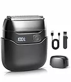 Rasierer Herren Elektrisch: Folienrasierer Herren mit 3 Schwimmenden Klingen – IPX7 Wasserdichte Elektrorasierer Herren, USB-C Schnellladefunktion und LED-Ladeanzeige, Tragbar für Bart Gesicht Reise