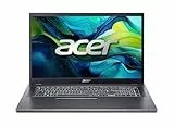 Acer Aspire 17 (A17-51M-77PV) Laptop, 17' FHD IPS Display, Intel Core 7 150U, 16 GB RAM, 512 GB SSD, Intel Grafik, Windows 11, QWERTZ Tastatur, grau