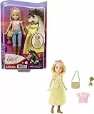 Dreamworks Spirit GXF19 - 'Spirit - frei und ungezähmt' Fashionspaß Abigail Puppe (18cm), 2 modische Outfits und Zubehör, 7 bewegliche Gelenke, tolles Geschenk für Kinder ab 3 Jahren