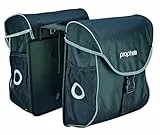 Prophete Doppelpacktasche, 2 x 20 Liter Volumen, wasserabweisend, werkzeugfreie Gepäckträgermontage, reflektierende Elemente, zusätzliche Außenfächer, Polyester, 34,5 x 15 x 34,5 cm