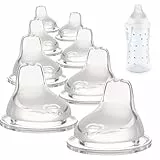 QOCUILC 8 Stück Ersatz-Silikontülle, Weiche Übergangstülle für Trinklernbecher, Universal 5cm Flasche Zubehör