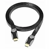 Vivanco Digitaler Audio oder Videoanschluss Kabel mit Ethernet, 24 Karat vergoldete Kontaktflächen, Übertragungsrate 10Gbps, 3D unterstützt, 0,75m