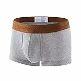 2026 Slip mit DREI Taschen, schnelltrocknende und atmungsaktive Sport- Fitnessunterwäsche(Grey,L)