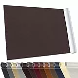 YAFLC kunstleder selbstklebend Dunkelbraun, 40 x 160cm leder patch selbstklebend, kunstleder reparaturset für couch Autositz Sofa Möbel Leder Reparatur Jacken und Renovierung