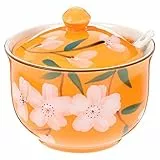 Cabilock Gewürzgläser-set 7-teiliges Keramik-gewürzglas-set mit Deckel Küchengewürzglas Haushaltsgewürzglas
