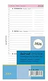 BIND B260226 Kalendereinlage für Managerkalender A6, Timer Einlage für Kalender Jahr 2026, 1 Woche / 2 Seiten, Terminkalender mit System, Kalendarium für bind Systemplaner und Standard Timeplaner