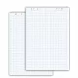 Conipa® - 5 x Flipchart Papier Block 65x98 cm weiß (KARIERT) 80 g/qm - 5 Flipchart-Blöcke à 20 Blatt - Whiteboard-Papier für Charts & Meetings (5 Blöcke Kariert)