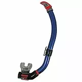 AQUA LUNG ''Air Silicon Ventil'' Profi Schnorchel - metall blau