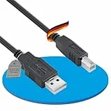 Sonero® USB 2.0 Kabel, aktives Verbindungskabel mit Signalverstärker, Druckerkabel, A Stecker auf B Stecker, 480 Mbit/s, 20.0m, schwarz