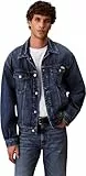 Calvin Klein Herren Jeans Jacke 90s Horizon Trucker mit Brusttaschen, Blau (Horizon), L