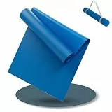 LILENO SPORTS Yoga Matte Blau (180x60cm) - Sport und Yogamatte extra rutschfest in 4 mm Dicke - Gymnastikmatte und Fitnessmatte für Workout und Yoga - Sportmatte für Zuhause