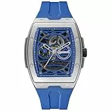 Ingersoll The Challenger 42 mm Automatic Herrenuhr mit blauem Ziffernblatt und blauem PU Armband I12308
