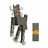 Mattel Minecraft-Actionfigur Der Knarz mit interaktiven Lichtern, Geräuschen und Knarzherz-Zubehörteil, ca. 20 cm große Sammelfigur, JKR45, [Mehrfarbig]