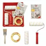 Schuller Eh'klar 5-Teiliges Malerset - Farbroller Set für präzises Streichen, Malerrolle und Pinselset, Malerzubehör für Wandfarbe, für Malerarbeiten in Wohnung & Haus, umfassendes Malerwerkzeug Set