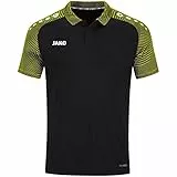 JAKO Herren Poloshirt Polo Performance, Schwarz/Soft Yellow, XXL EU