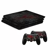 Hama Design-Skin „Undead“ für PlayStation 4 PRO (Folien-Set im Zombie-Design für PS4 PRO Konsole und 2 Controller, rückstandslos entfernbar) Designfolie, Gehäuse-Aufkleber