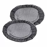Meister Regentonnen-Netz - Ø 105 cm - 2 Stück - Verstellbare Kordel - Reißfest & witterungsbeständig - Polyester/Laubschutz-Netz/Regentonnenabdeckung / 9960500, Schwarz